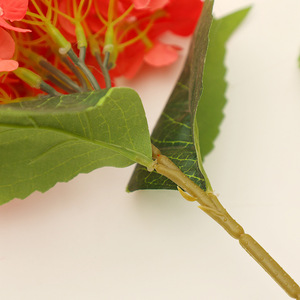 <b>Artificial</b> <b>Hydrangea</b> Single Branch Plastic Silk Flower Realistic Wedding Decoration - Product Image 1