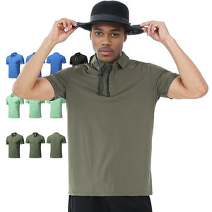 New Arrival Men Polo <b>Shirt</b> Athletic Fit Custom Embossed Pattern Fade Resistant Sweat Resistant Team Uniform Polo - Product Image 3