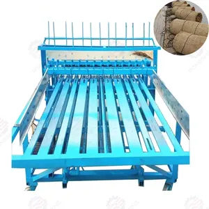 Greenhouse used hay stalk mat making machine/reed straw curtain knitting machine/jute straw rug mat sewing weaving machine