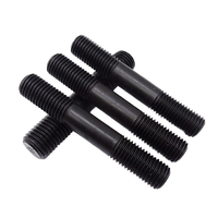 Boulons à tête cylindrique en oxyde noir de fabrication chinoise, boulons à double tête M16x190, boulons de connexion allongés M6 M8 M10 M12 M14 M16 M18 M20