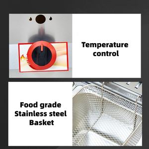 เครื่องทอดแก๊สเชิงพาณิชย์ ความจุขนาดใหญ่ 2/3 ถัง 2/3 ตะกร้า สำหรับทอดไก่ มันฝรั่งทอด เนื้อ สำหรับร้านขายขนม - Product Image 5