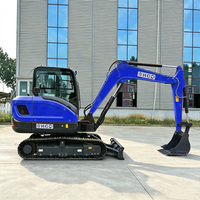 Mini-excavatrice hydraulique sur chenilles de 6,5 tonnes avec moteur puissant pour la construction