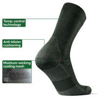Chaussettes en laine mérinos épaisse pour hommes, chaussettes de randonnée rembourrées, chaussettes de travail en plein air pour hommes