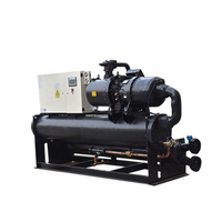 BLW-200 pour refroidisseur d'eau à vis industriel refroidi par eau 200 kW, contrôleur programmable PLC, pompe à commande automatique