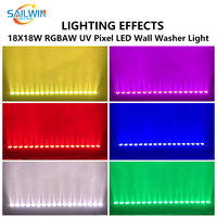 Projecteur mural LED Sailwin 18x10W 3500K blanc chaud 6-en-1, contrôle DMX512, haute luminosité pour DJ, scène, mariage, éclairage d'événements