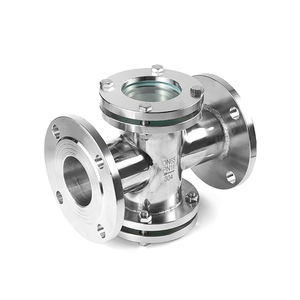 304 Edelstahl-Flansch mit Glatter Oberfläche, Glas-Schauglas, Korrosions- und Chemikalienbeständiger Rohr-Schauglas-Beobachtungsauslass - Product Image 3