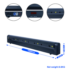 8 mắt DJ Disco di chuyển đầu đèn <span class=keywords><strong>Laser</strong></span> Ánh Sáng sân khấu Đảng xoay chùm ánh sáng <span class=keywords><strong>laser</strong></span> màu đỏ - Product Image 4