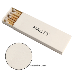 Scatole di Fiammiferi Vuote di Lusso a Trama Larga con Vantaggio UV, Forma Piatta, Specifiche in Lamina, Design Personalizzato, Manicotto Scorrevole Bianco Semplice per Artigianato - Product Image 6