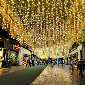 Guirnalda de luces <span class=keywords><strong>LED</strong></span> IP44, adorno para exteriores, decoraciones para árboles de Navidad de hadas, plástico para uso doméstico, Año Nuevo, boda, vacaciones - Product Image 3