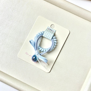 Korean Style Hair Tie Telephone <b>Cord</b> High <b>Elasticity</b> With Pearl Decor Daily Use Headdress - Product Image 2