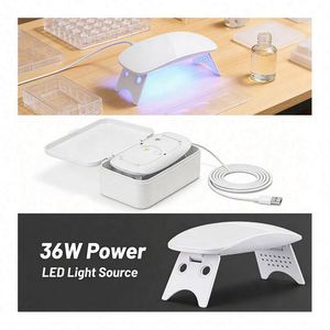 TOYSRUNNER Crystal Clear Jewelry <b>Kit</b> DIY UV <b>Silicone</b> Hard LED Lamp <b>Silicone</b> <b>Molds</b> Glitter Foil Flowers Pendants Earrings - Product Image 6