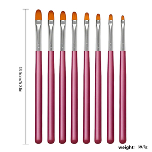 Juego <span class=keywords><strong>de</strong></span> 8 Pinceles <span class=keywords><strong>de</strong></span> Gel UV <span class=keywords><strong>para</strong></span> <span class=keywords><strong>Uñas</strong></span> con Cabeza Redonda, Mango <span class=keywords><strong>de</strong></span> Plástico, Pelo <span class=keywords><strong>de</strong></span> Nailon, <span class=keywords><strong>Kit</strong></span> <span class=keywords><strong>de</strong></span> Pinceles <span class=keywords><strong>para</strong></span> Pintura Acrílica, <span class=keywords><strong>para</strong></span> Manicura y Diseño <span class=keywords><strong>de</strong></span> Arte <span class=keywords><strong>de</strong></span> <span class=keywords><strong>Uñas</strong></span> - Product Image 3