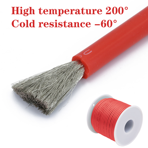 Câble en silicone W/S 18AWG 10 couleurs codées 0,75 mm² résistant à la chaleur ignifuge cuivre étamé pour le câblage électrique de bâtiment - Product Image 6