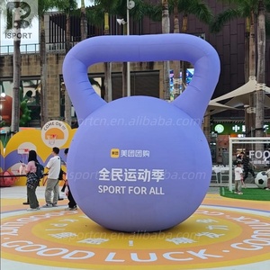 Kettlebell gonflable géant personnalisé avec logo, violet, pour la promotion de la salle de <span class=keywords><strong>sport</strong></span>/les événements sportifs/les marchés de rue - Product Image 3