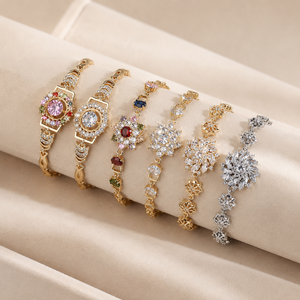 Wholesale HD Jewelry Hit Design Gold Plated Set 18k Plated Gold Fashion Jewelry <b>Bracelet</b> Et <b>Bracelets</b> for Women - Product Image 4