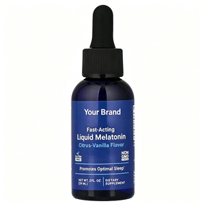 Melatonina Líquida de Acción Rápida con Sabor a Cítricos y Vainilla <span class=keywords><strong>para</strong></span> Mejorar la Memoria y el Sueño, Líquido Oral Natural Vegetariano <span class=keywords><strong>para</strong></span> Adultos - Product Image 1