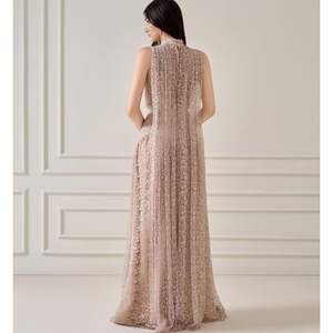 Robe élégante pour femmes ZUKA LACE EFFET Écharpe LONGUE ROBE Attachée Long Panneau arrière Vêtements de mode pour femmes de VN - Product Image 2