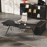Bureau de direction moderne et simple, bureau de président, bureau de gestionnaire, bureau de superviseur, ensemble bureau et chaise de direction