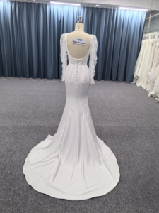 Abito da Sposa a Sirena con Maniche Lunghe per Donne Vestido De Novia Noiva Abito da Damigella Abito Nuziale Robes De Mariée Lehenga Choli - Product Image 2