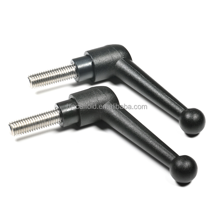 Black Aluminium Alloy Steel Door Handle Round L Shape Pull Handle for Furniture