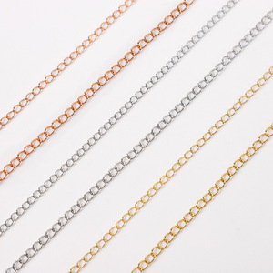 Chaîne de queue Aceworks en acier inoxydable plaqué or 18 carats |   Chaîne d'extension à maillons pour la fabrication de colliers et de bracelets DIY - Product Image 5