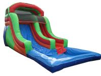 Neue design spaß aufblasbare blau wasser rutsche mit pool für kinder und erwachsene für verkauf