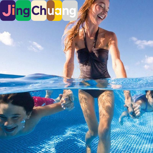 Piscine rectangulaire JingChuang28272 avec structure métallique, pour enfants, avec support en tuyaux métalliques, également utilisable comme <span class=keywords><strong>bassin</strong></span> à poissons - Product Image 4