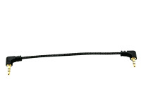 Câble auxiliaire 3,5 mm plaqué or, câble audio stéréo 3,5 mm mâle-mâle, angle droit à 90 degrés, compatible avec les écouteurs, les haut-parleurs de voiture