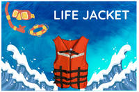 NiuFuRui rompi jaket keselamatan dewasa, jaket keselamatan papan Wakeboard perahu pancing busa Rafting kontrol banjir