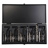 Kit de réparation de filetages HSS 131 pièces M6x1mm pour moules de fonderie, cadre en aluminium, jeu de Heli-Coil, outil de restauration de filetages endommagés 1,5 pouces