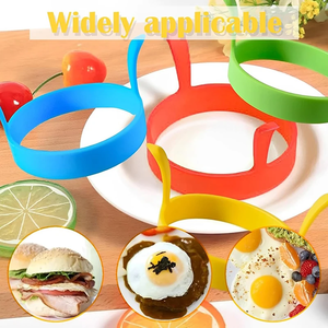 Molde de silicona para huevos fritos, anillos antiadherentes para freír, moldes para panqueques, herramienta de cocina resistente al calor - Product Image 4