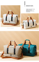 Sac de voyage unisexe ACEWELL en nylon respirant 20L, grande capacité, pour courts séjours, attachable à un chariot