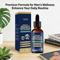 Gouttes liquides multivitaminées - Complément Hirajit, Ashwagandha et Saw Palmetto pour soutenir l'énergie, la santé de la prostate et des cheveux