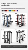 ASJ S122 Système de poulies tout-en-un en métal, équipement de gym commercial, entraîneur multifonction, Power Cage, rack à squats, exercices triceps, usage domestique