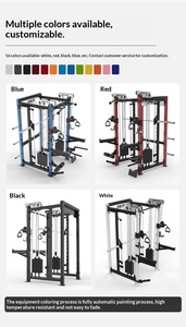 Sistema de Poleas Metálicas Todo en Uno <span class=keywords><strong>ASJ</strong></span> S122, Equipo de Gimnasio Comercial, Entrenador Multifuncional, Jaula de Potencia, Soporte para Sentadillas, Ejercicio de Tríceps, para el Hogar - Product Image 2