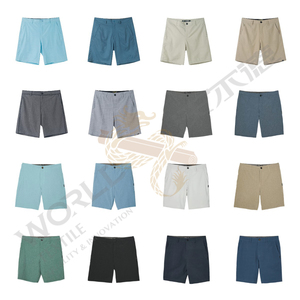 RTS <span class=keywords><strong>Golf</strong></span> Apparel Venta directa de fábrica <span class=keywords><strong>Precio</strong></span> bajo Hombres Algodón Spandex Chino Moda Golfwear Hombres Pantalones cortos híbridos - Product Image 1
