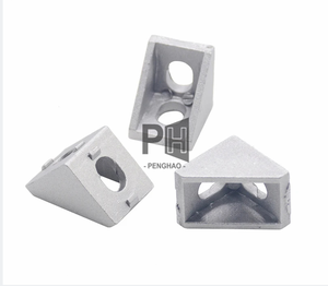 2020 angle de raccord d'angle en aluminium <span class=keywords><strong>20x20</strong></span> L connecteur support de fixation match utiliser 2020 profilé en aluminium industriel - Product Image 2
