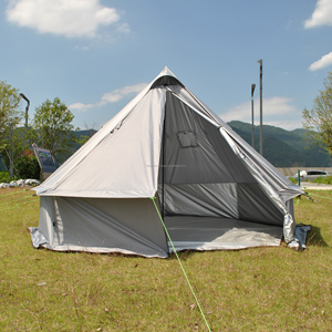 4-Person Mongolian Yurt Tent Pyramid <strong>Teepee</strong> Design with Chimney Output Hot <strong>Tipi</strong> Tent for Camping for 8 People - Product Image 5