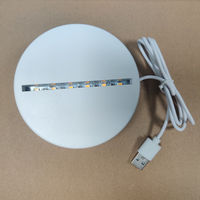 Tableau d'écriture effaçable Creative DIY LED message Luminous Note acrylique Writing board light