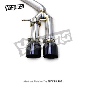 Tubo de escape recto YD Catback para <span class=keywords><strong>BMW</strong></span> <span class=keywords><strong>M6</strong></span> E63 <span class=keywords><strong>V10</strong></span> 5.0L 2006-2010 2,75 pulgadas tubo de escape de acero inoxidable sistema de escape de coche - Product Image 6
