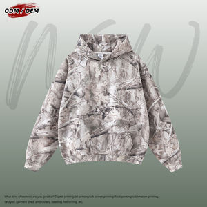 Sudadera con Capucha Extra Grande de Camuflaje Vintage con Estampado por Transferencia Térmica, Ropa Urbana de Invierno para Hombre - Product Image 2