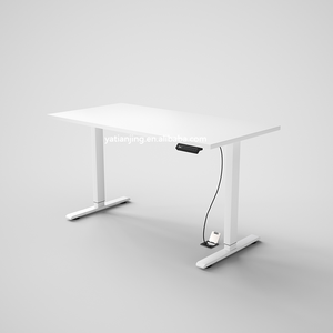 Electric <strong>Height</strong> <strong>Adjustable</strong> Desk Single Motor Standing Desk With Wooden Tabletop <strong>Table</strong> for Study - Product Image 6