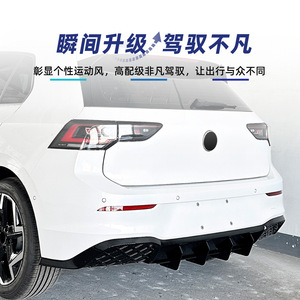 สปอยเลอร์หลังทรง Blade สำหรับรถ Volkswagen Golf 8.5 Rline รุ่นปี 2024+ สีดำด้าน สไตล์ Tuning ยี่ห้อ Amp Z - Product Image 1