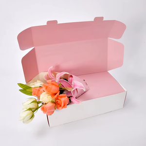 Hot Selling Good Quality Hot Stamping Gift Black Square <strong>Flower</strong> Paper <strong>Box</strong> With <strong>Flowers</strong> - Product Image 1