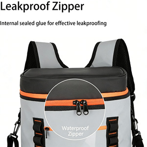 Mochila Nevera de <span class=keywords><strong>Triple</strong></span> Aislamiento, Gran Capacidad, Doble Uso Frío/Calor, Correas Ajustables, a Prueba de Fugas, <span class=keywords><strong>para</strong></span> Entrega de Alimentos Frescos al Aire Libre - Product Image 3