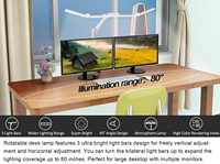 Lampe de bureau à LED avec pince, lampe à pince pour la maison et le bureau Lampe de chevet à LED avec lampe de bureau à LED