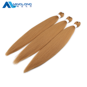 Extensiones de ganchillo para cabello africano, extensiones de cabello trenzado sintético preestirado, ombré, fácil de trenza - Product Image 4