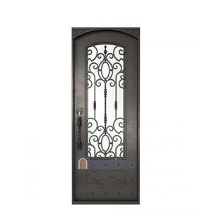 Anlike Verre Européen Moderne Extérieur Vieux Blanc Belle <span class=keywords><strong>Entrée</strong></span> Forgée Extérieur Fer <span class=keywords><strong>Porte</strong></span> et Fenêtre - Product Image 3