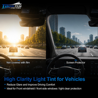 Película para Ventanas de Automóviles con Tinte Ligero Profesional Tuman, Alta Claridad para Instaladores, Distribuidores, Tiendas de Películas y Tintado de Ventanas de Automóviles