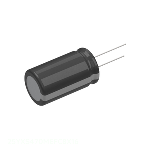 Condensador Original de Aluminio de 470 uF, 25YXS470MEFC8X16, 470UF, 20%, 25V, Radial TH - Product Image 1